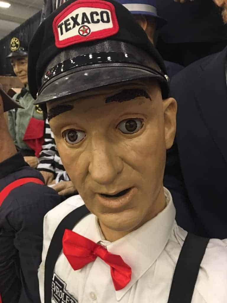 creative characters life like mannequins texaco head detail
